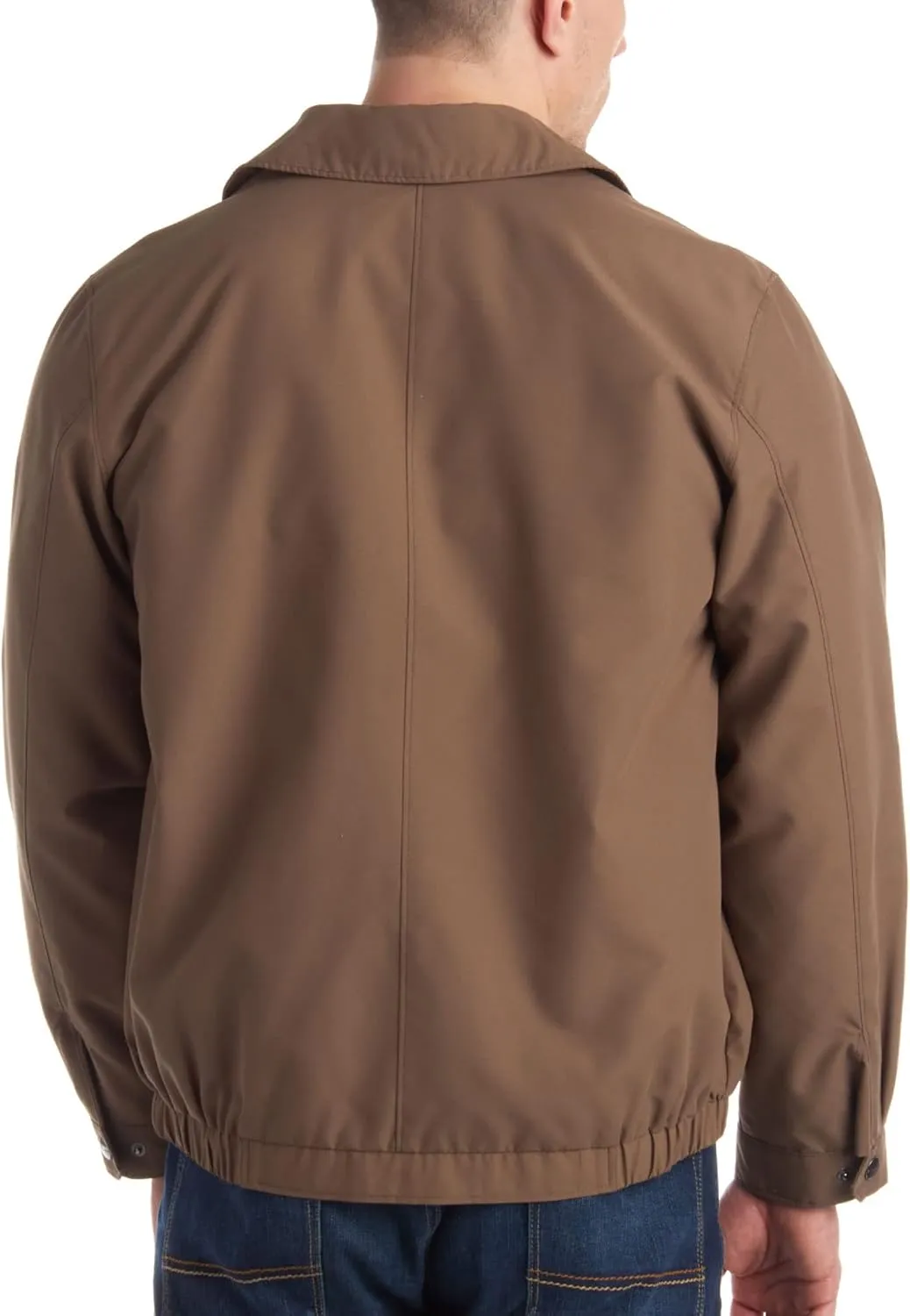 Perry Ellis Mens Golf Jacket - Lightweight Microfiber Windbreaker Full Zip Water-Resistant Rain Jacket for Men (Sizes: S-3XL)