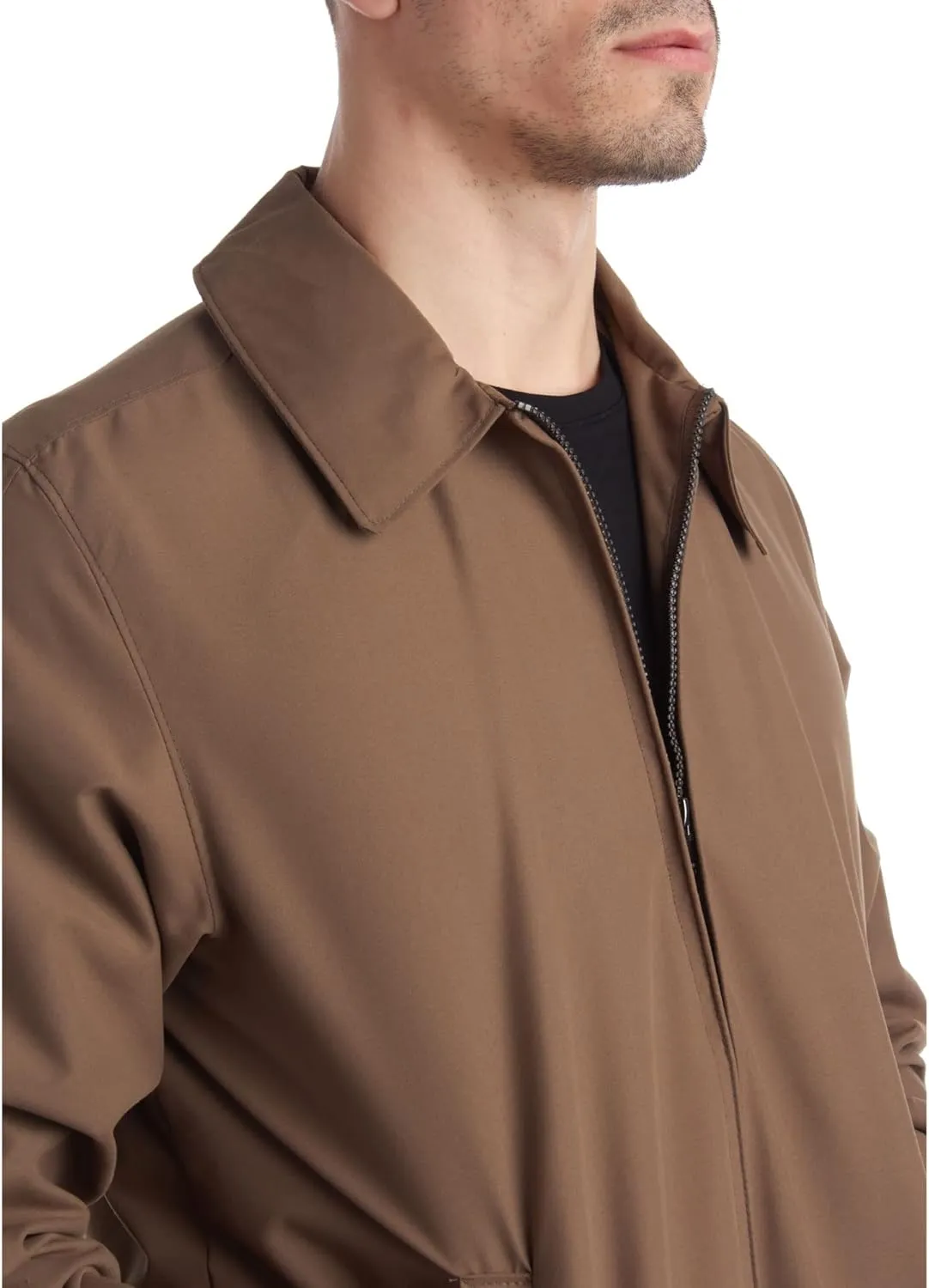 Perry Ellis Mens Golf Jacket - Lightweight Microfiber Windbreaker Full Zip Water-Resistant Rain Jacket for Men (Sizes: S-3XL)