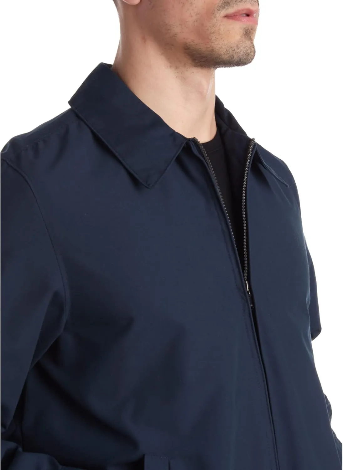 Perry Ellis Mens Golf Jacket - Lightweight Microfiber Windbreaker Full Zip Water-Resistant Rain Jacket for Men (Sizes: S-3XL)