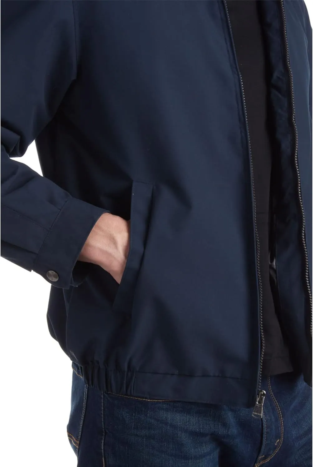 Perry Ellis Mens Golf Jacket - Lightweight Microfiber Windbreaker Full Zip Water-Resistant Rain Jacket for Men (Sizes: S-3XL)
