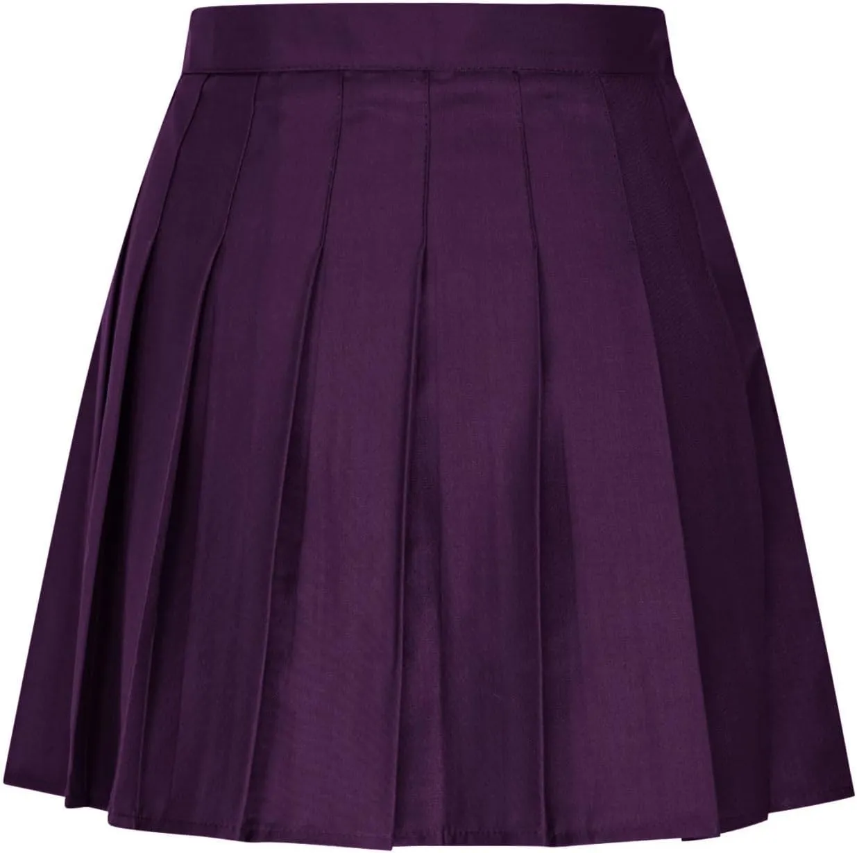 Plus Size Womens Cute Pleated Skirts High Rise Zipper Cotton Linen Skirts Solid Color Loose Casual Fashion Skirt 2025