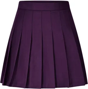 Plus Size Womens Cute Pleated Skirts High Rise Zipper Cotton Linen Skirts Solid Color Loose Casual Fashion Skirt 2025