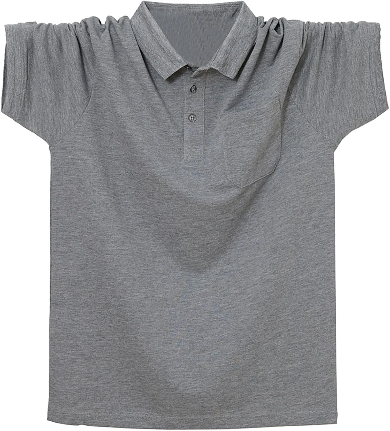 Polo Shirts for Men Short Sleeve with Pocket Quick Dry Performance Golf T-Shirts Summer Casual Tactical Collared Tee