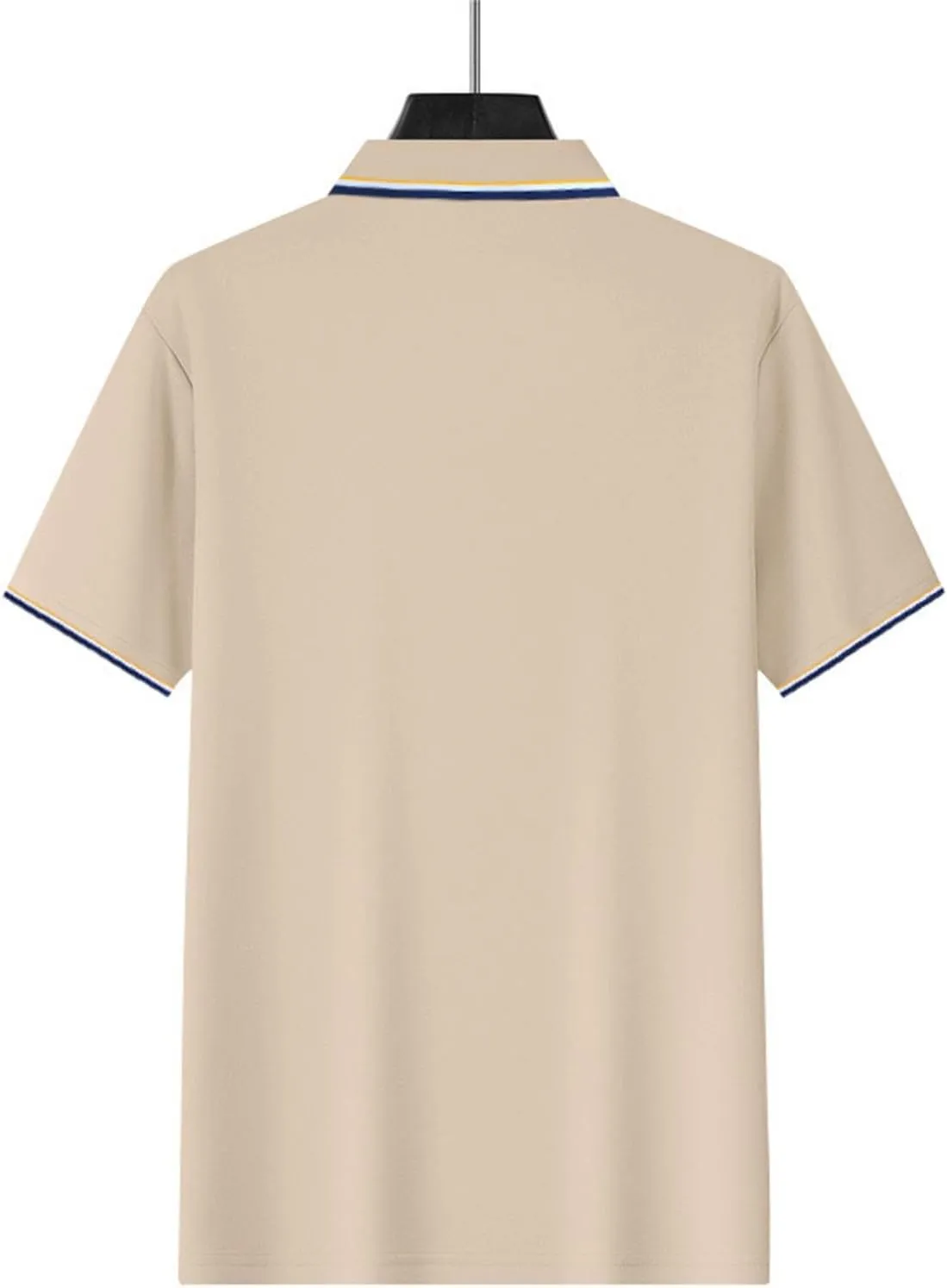 Polo Shirts for Men Trendy Quick Dry Performance Short Sleeve Dress Shirt Sport Moisture Wicking Collared T-Shirts