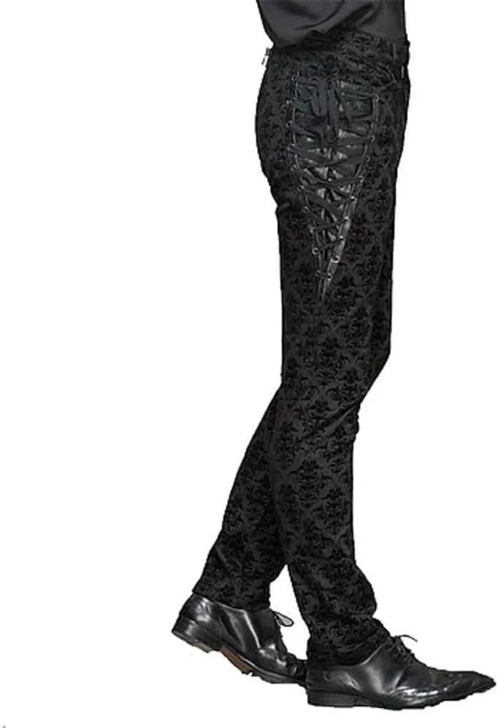 Quality Men Cotton Dress Black Pants Victorian Bridal Pants/Black Dress Pants