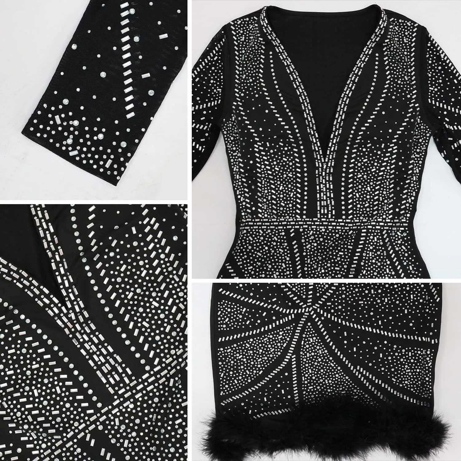 Ranfare Women Sexy Mini Bodycon Dress Turtleneck Party Dresses Clubwear mesh Dress
