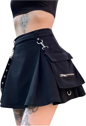 Skirt for Women, Women Casual High Waist Mini Skirt Bodycon Pleated Skirts Spring Dresses Gothic Skirts with