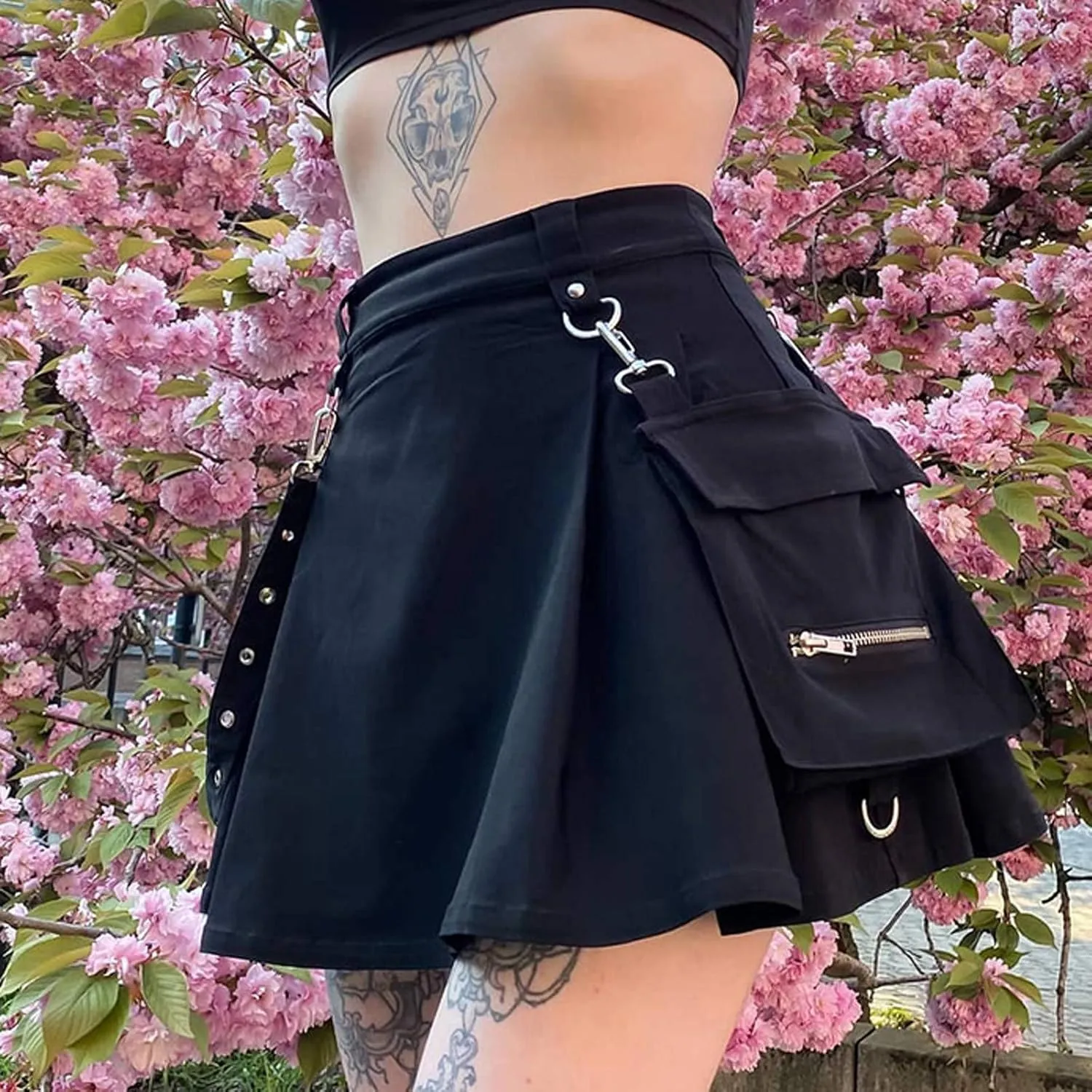 Skirt for Women, Women Casual High Waist Mini Skirt Bodycon Pleated Skirts Spring Dresses Gothic Skirts with