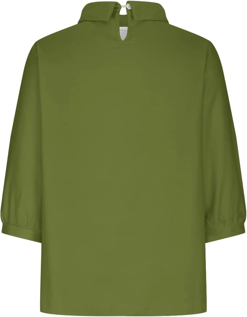 Summer Cotton Linen Gauze Shirts Comfy Breathable Lounge Top Loose 3/4 Sleeve Lapel T Shirt Plain Blouse Plus Size
