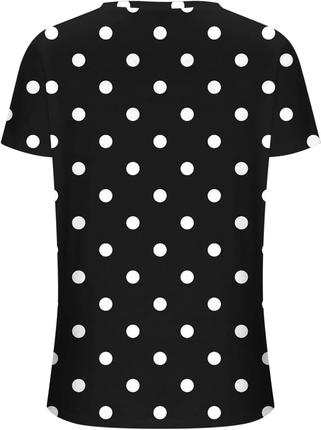 Summer Shirts for Women 2024 Casual Short Sleeve v Neck Tops Fashion Polka Dot Print Tshirt Loose Comfy Blouses