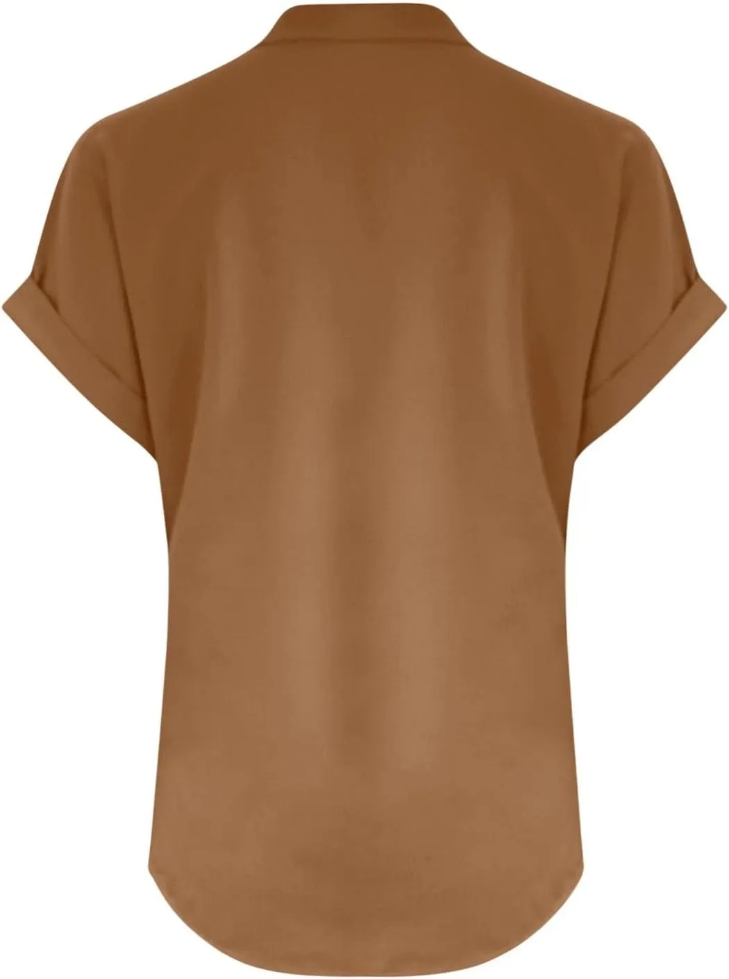Summer Tops for Women 2025 Casual Short Sleeve V-Neck Cotton Linen Shirts Gauze Blouses Trendy Button Down T-Shirts
