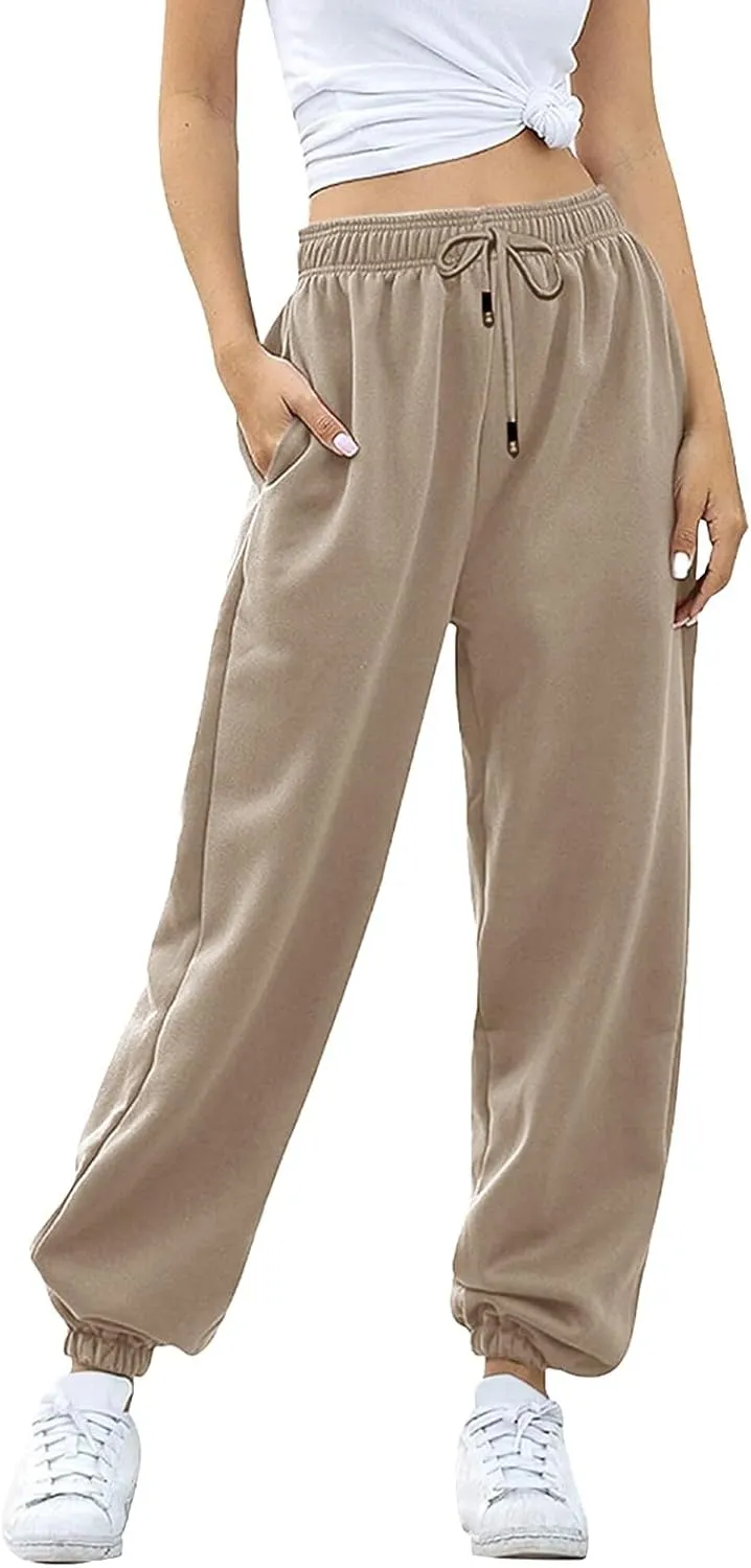Sweatpants for Women Women's High Waisted Sweatpants Workout Active Joggers Pants Baggy Lounge Bottoms Trendy Outfits