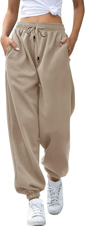 Sweatpants for Women Women's High Waisted Sweatpants Workout Active Joggers Pants Baggy Lounge Bottoms Trendy Outfits