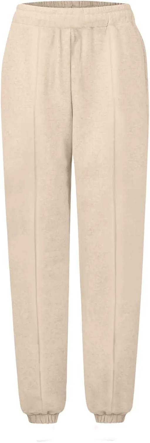 Sweatpants Women High Waisted Sweatpants Workout Active Joggers Pants Baggy Lounge Bottoms Cinch Bottom Sweatpants