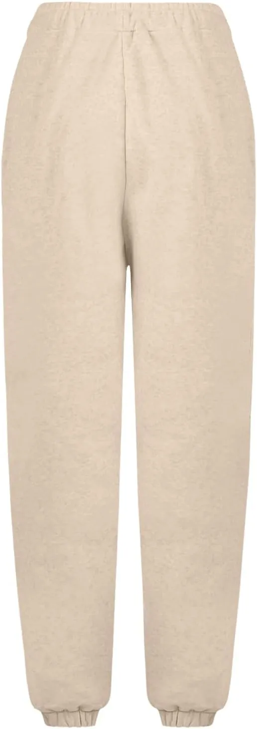 Sweatpants Women High Waisted Sweatpants Workout Active Joggers Pants Baggy Lounge Bottoms Cinch Bottom Sweatpants