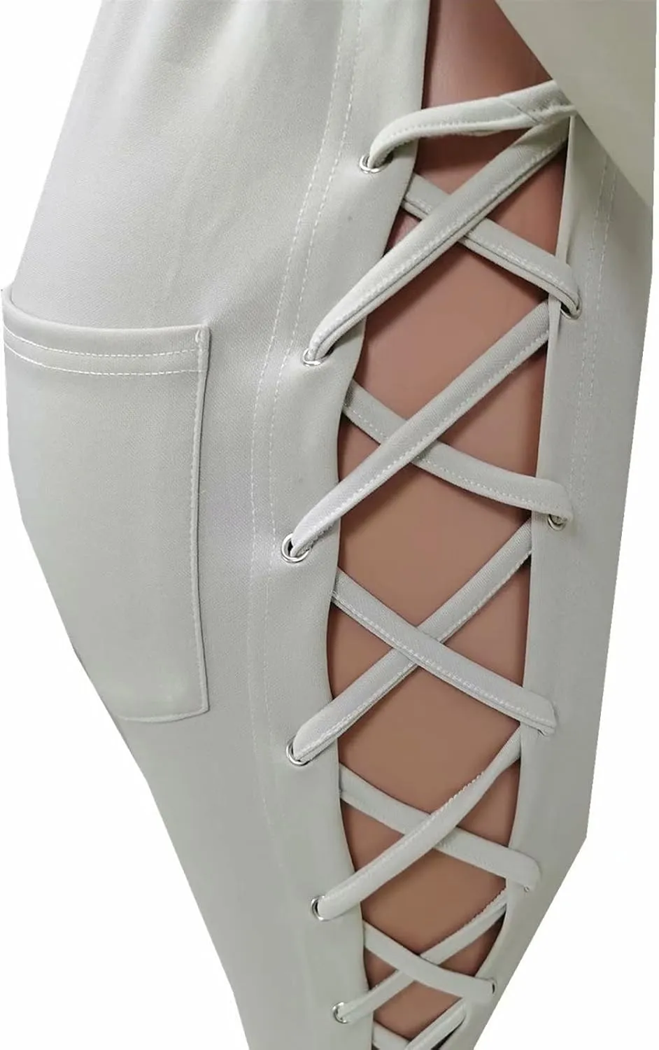 Two Piece Tracksuit for Women Long Sleeve Lace Up Hoodie Sweatshirt and Skinny Long Pants Jumpsuits Sets