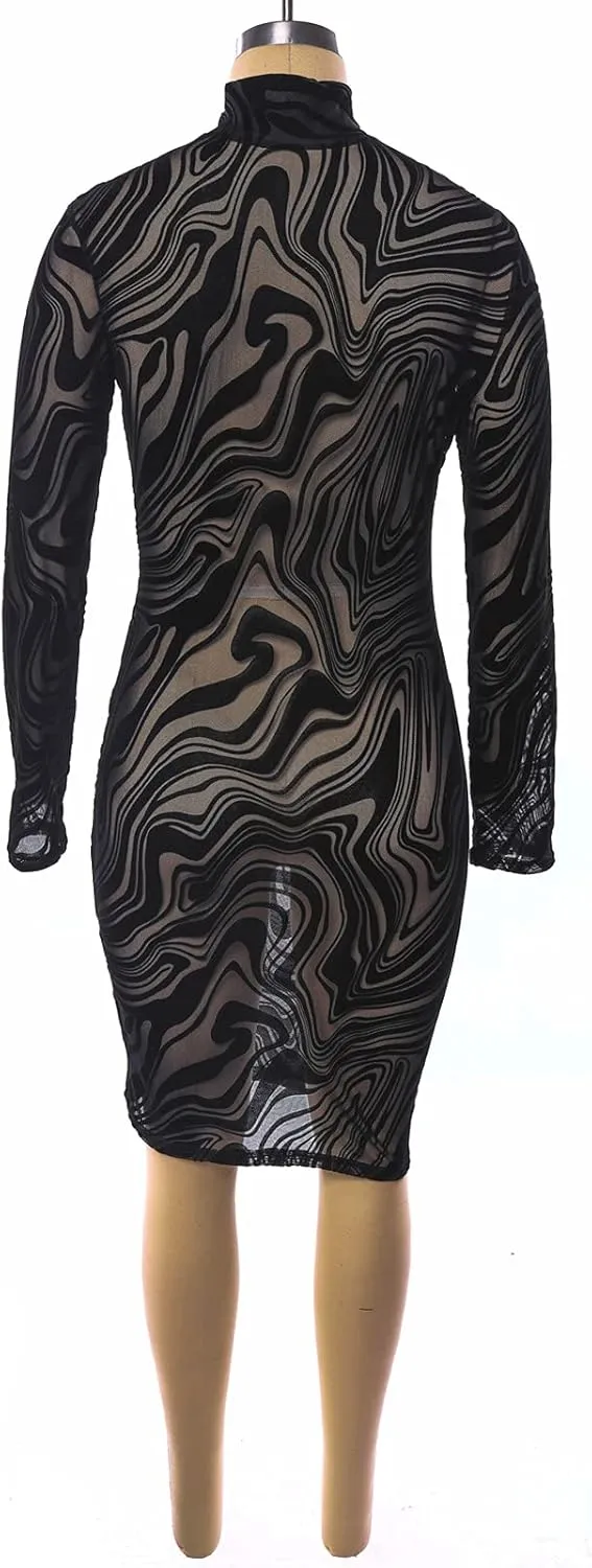 Uni Clau Womens Sexy See Through Sleeveless Cover Up Dress Deep V Neck Swimsuit Bodycon Midi Beach Dress Clubwear Dresses