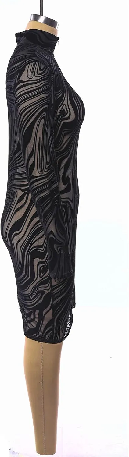 Uni Clau Womens Sexy See Through Sleeveless Cover Up Dress Deep V Neck Swimsuit Bodycon Midi Beach Dress Clubwear Dresses