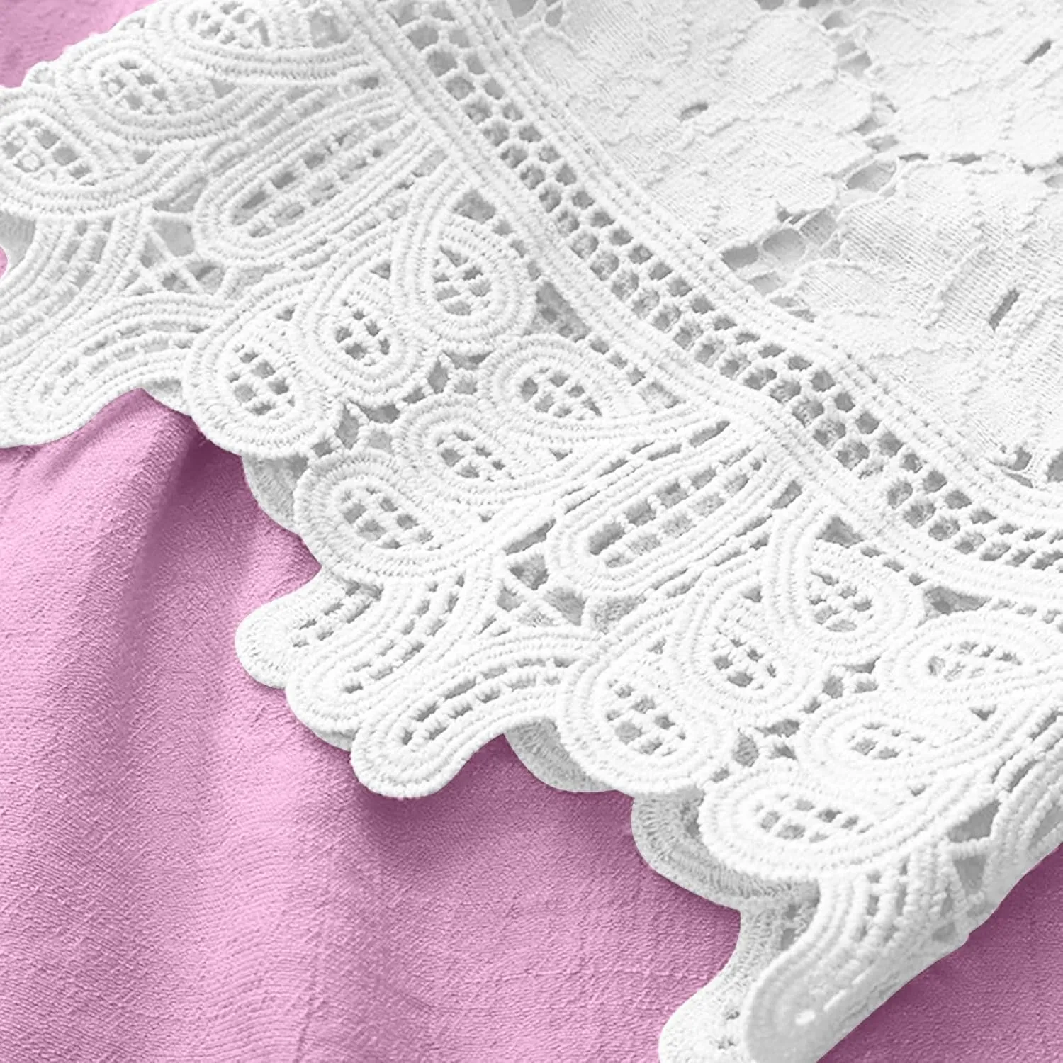 Women Embroidered Cotton Linen Tops Loose 3/4 Sleeve Summer Blouse Shirts Casual Dressy Trendy Clothes 2024