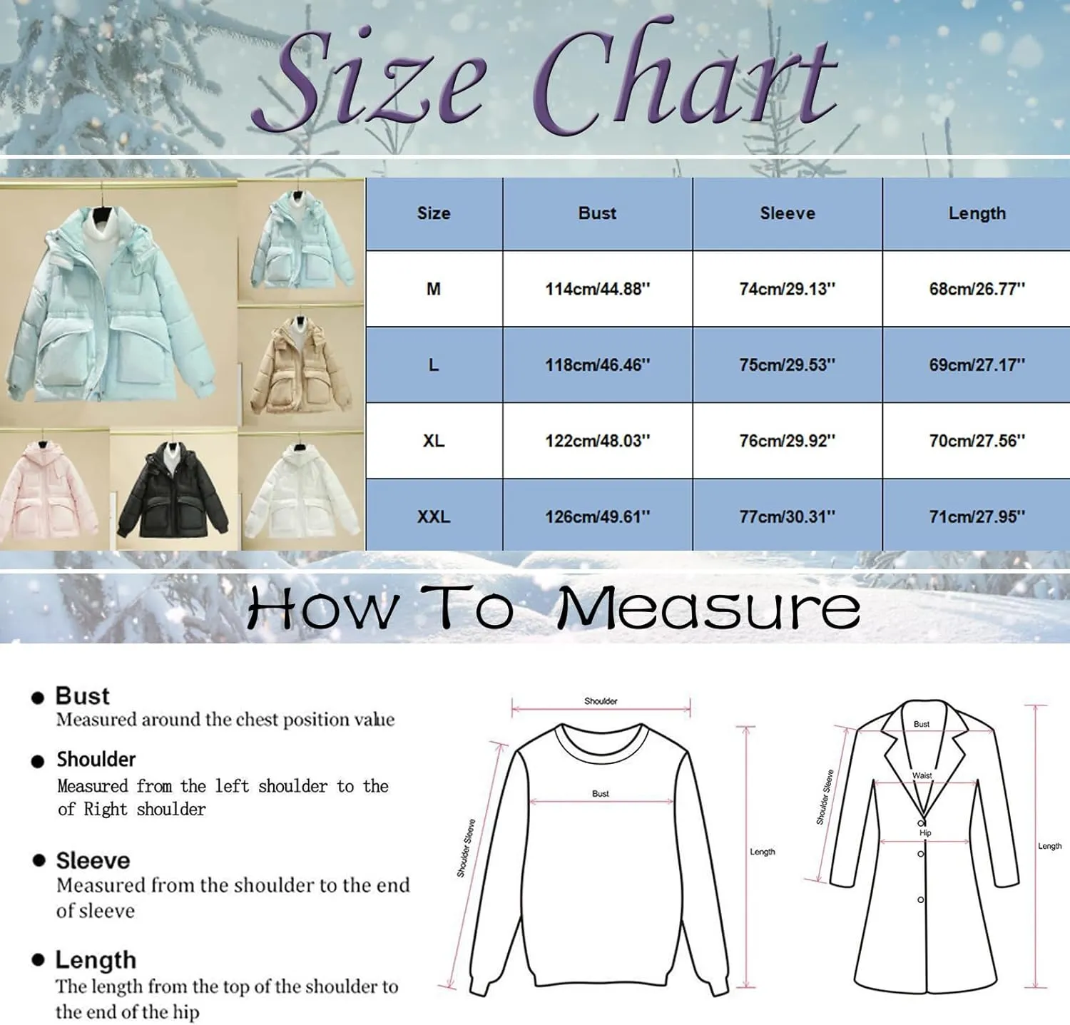 Womens 2024 Simple Solid Full Zip Short Jacket with Hood Long Sleeve Casual Overcoat with Pockets Insulated Fitted Coat