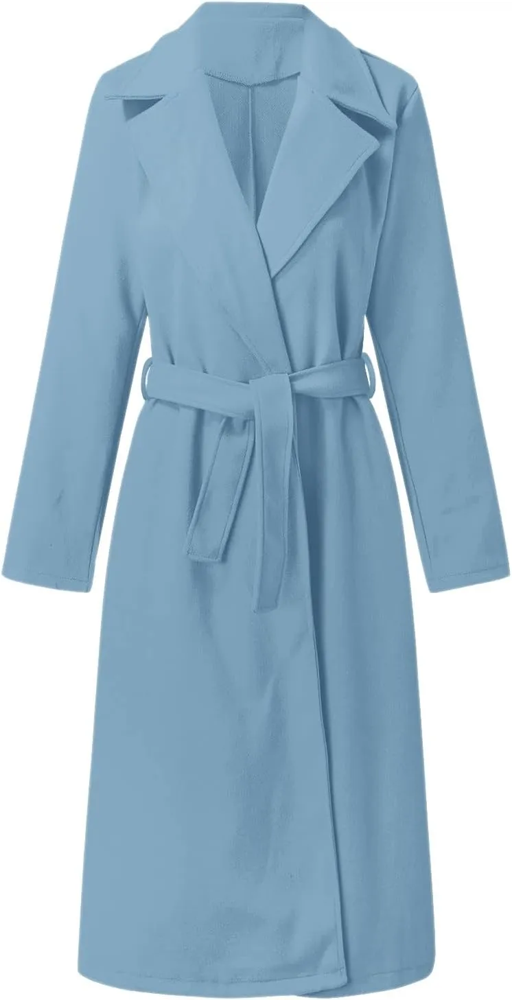Women's 2024 Wool Blend Coat Oversized Long Winter Dress Coats for Women Thicken Warm Pea Coat Jackets Outerwear