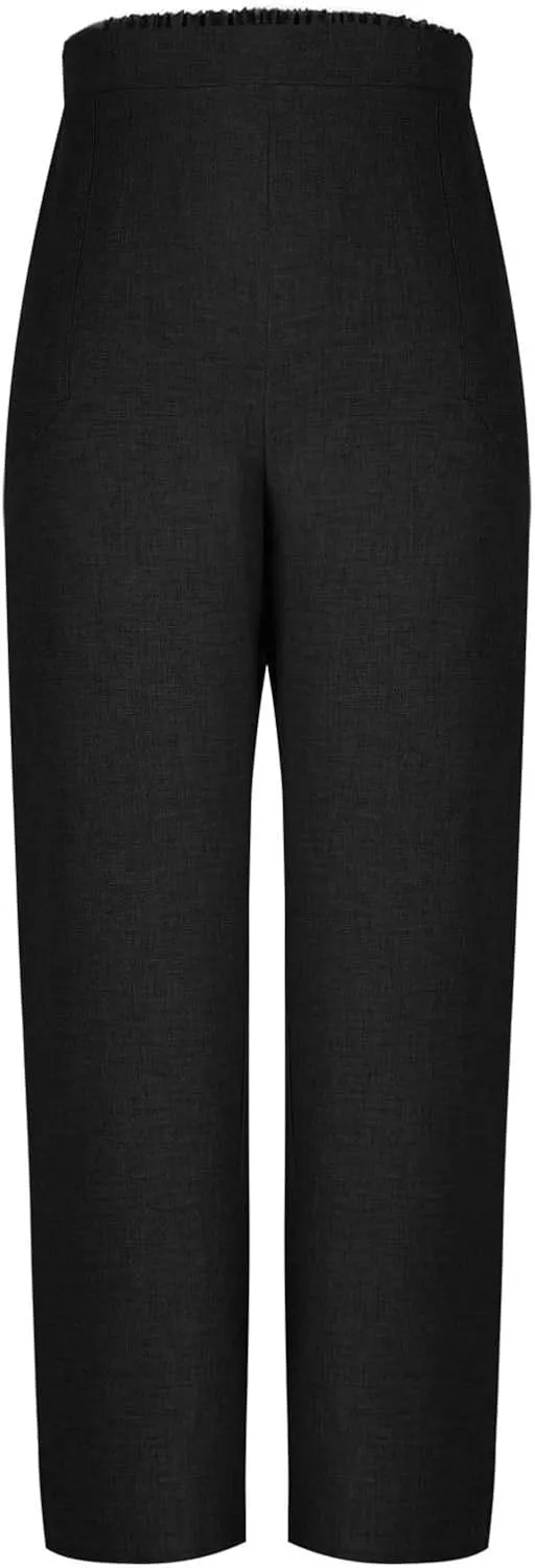 Womens Beach Pant Lightweight Soft Wide Leg Smart Trousers Lounge Trendy Straight Leg Pull on Palazzo Pant
