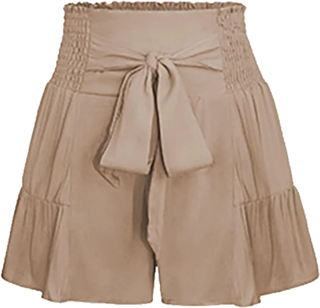 Women's Cute Skirts Ruffle Flowy Mini Skirts Comfy High Waist Flared Casual Beach Short Skirts Trendy Pleated Skirts