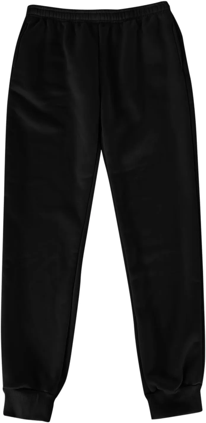 Women's Fleece Lined Joggers High Waisted Sweatpants Drawstring Strech Jogger Workout Active Baggy Lounge Bottoms