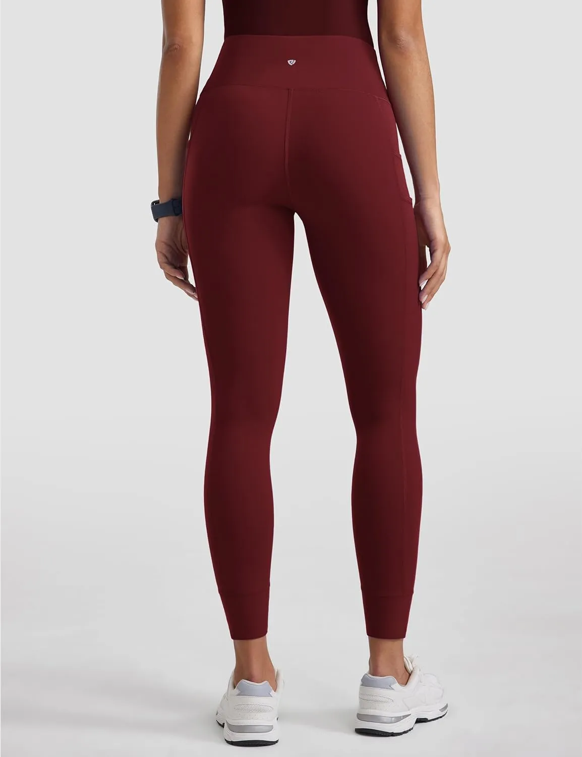 Womens High Waisted Scrub Leggings 25" - 5 Pockets Drawstring Yoga Scrub Pants Medical Bottoms Stretch Soft