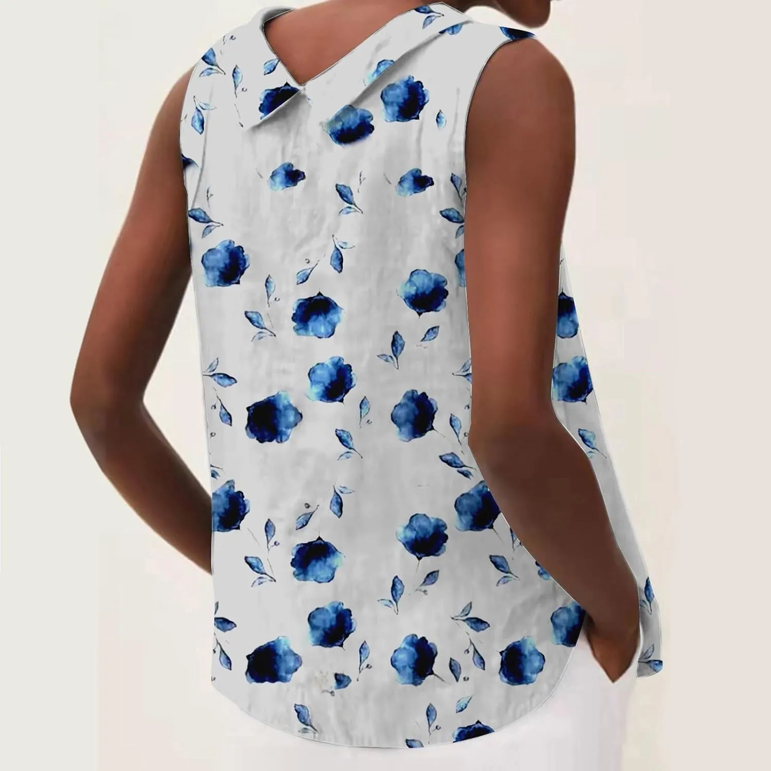 Womens Linen Crop Tank Tops Casual Cute Summer Sleeveless Shirts Cropped Cotton Linen Tops Loose Fit Blouse Vest