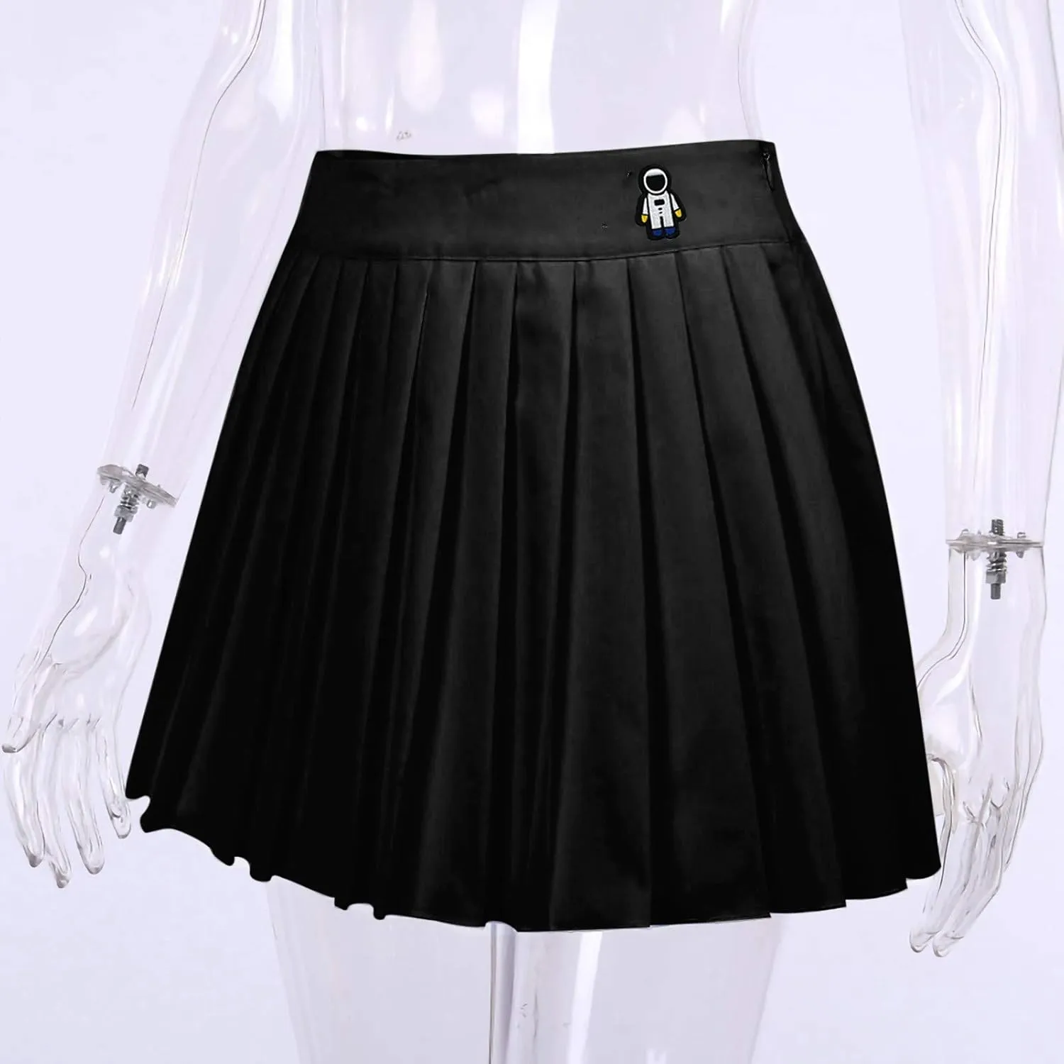 Womens Mini Skirts Pattern Cute Zipper Pleated Skirt Skirt Sexy Women's Sexy Short Thin Side Casual Skirts for