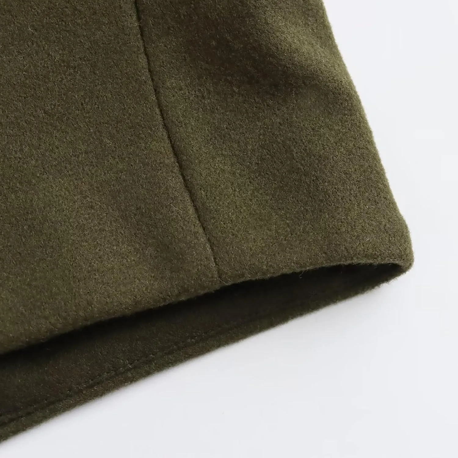 Womens Pea Coats Mid-Long Elegant Lapel Double Breasted Jacket Wool Blend Fall Winter Overcoat Outerwear with Pockets