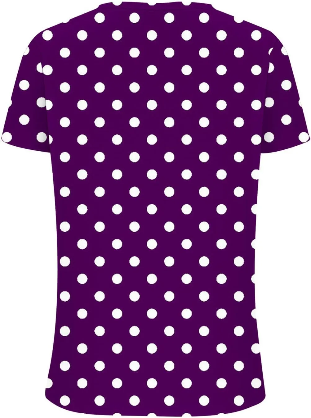 Womens Polka Dot Tops 2024 Summer Short Sleeve V Neck Tees Blouses Fashion Casual Loose Comfy Business Tshirts