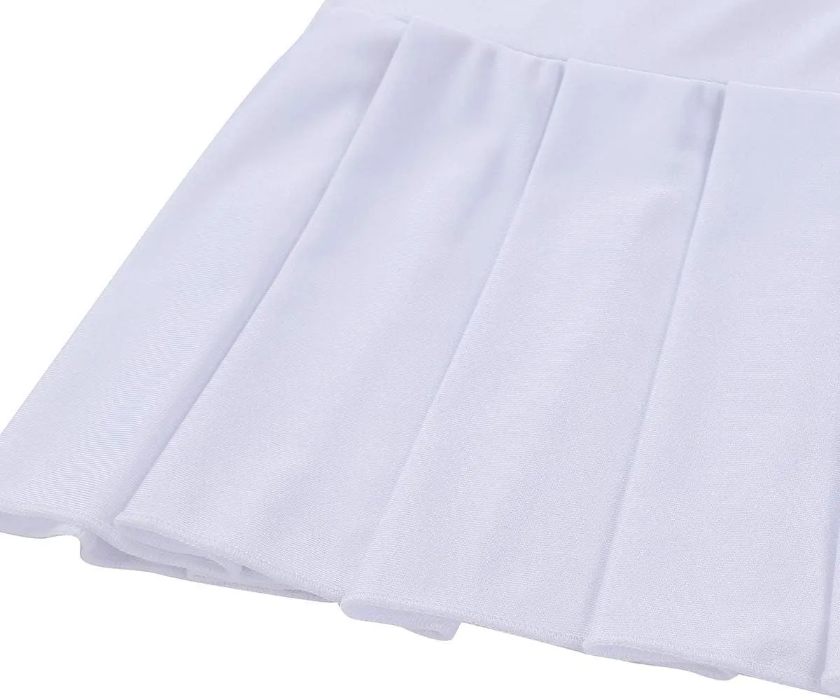 Women's Schoolgirls Sexy Mini Skirt Pleated Skirt Cosplay Costumes Clubwear