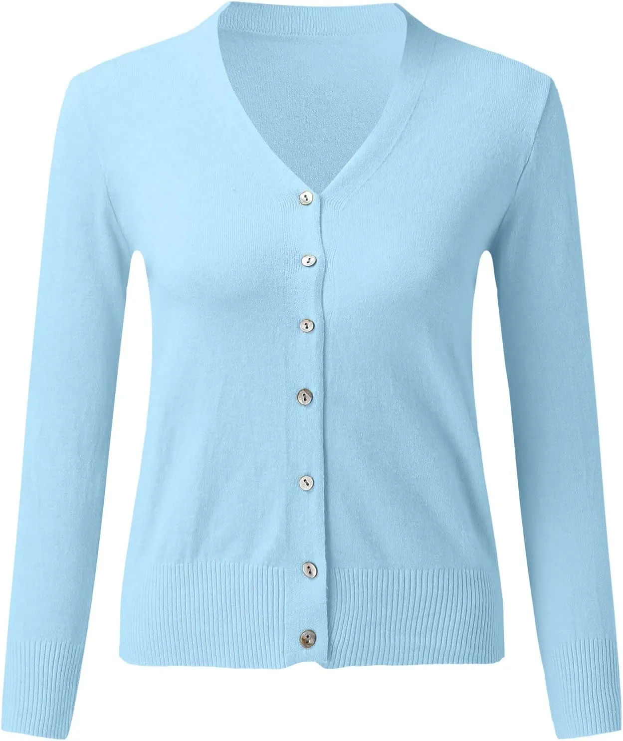 Womens Simple Solid Cardigans Long Sleeve Open Front Sweaters Casual Loose Slim Jacket Daily Going Out Fall Clothes