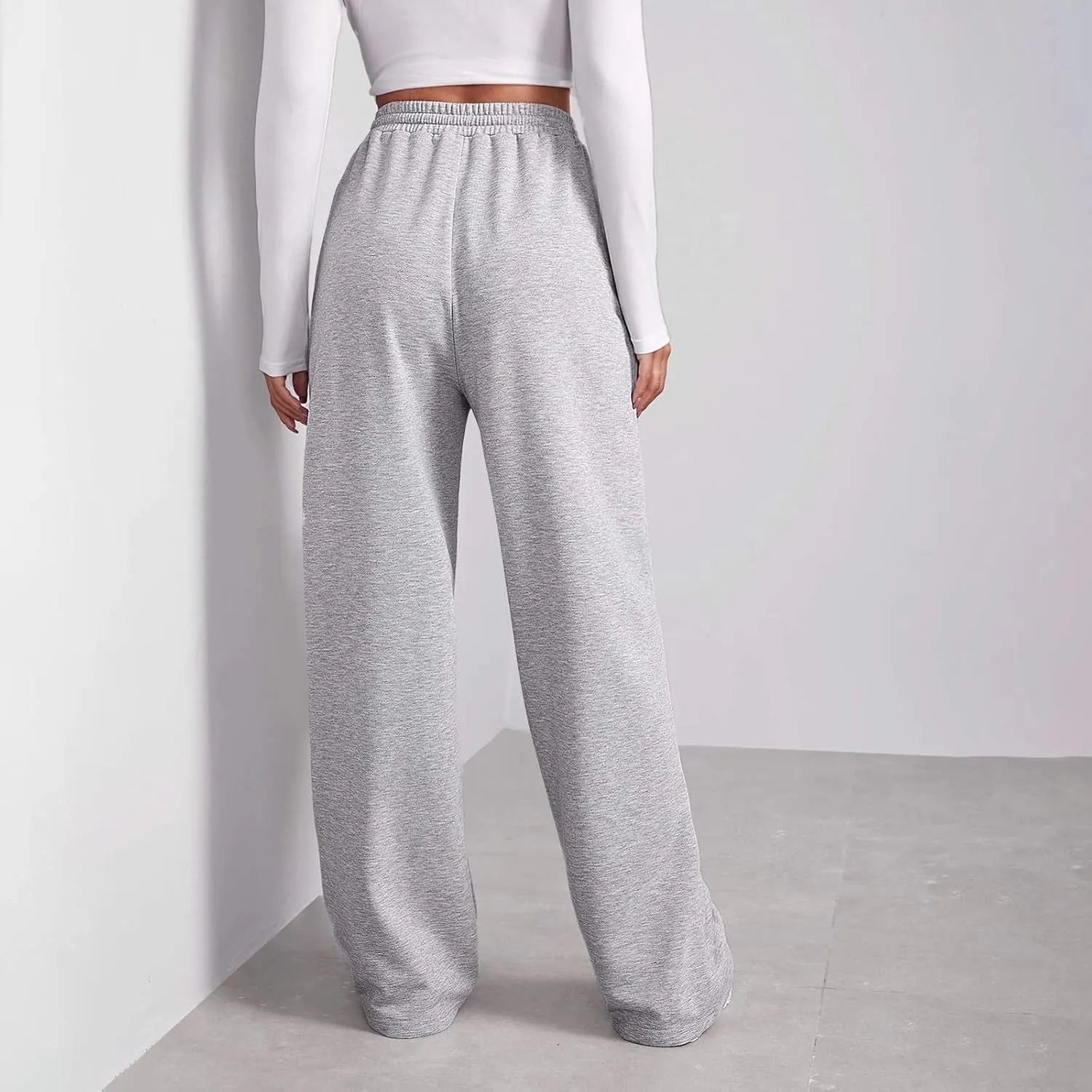 Womens Sweatpants Stretch Bottoms Plus Size Joggers Lounge Cute Thermal Running Loose Fit Pants Trousers