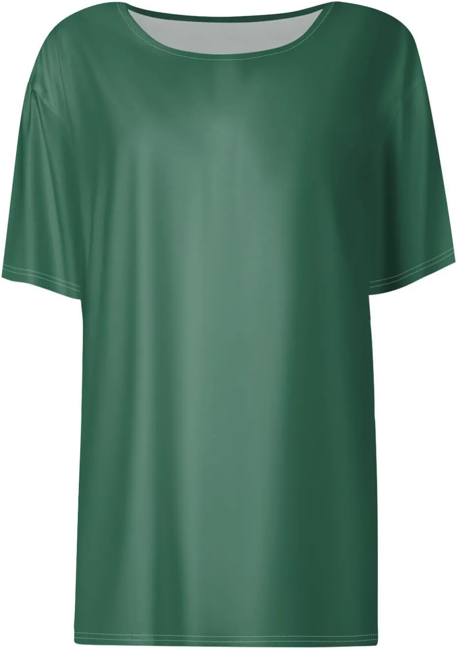 Womens Tops Dressy Casual Short Sleeve Round Neck Summer Shirts 2025 Blouses Lightweight Tees Trendy Plus Size Clothes