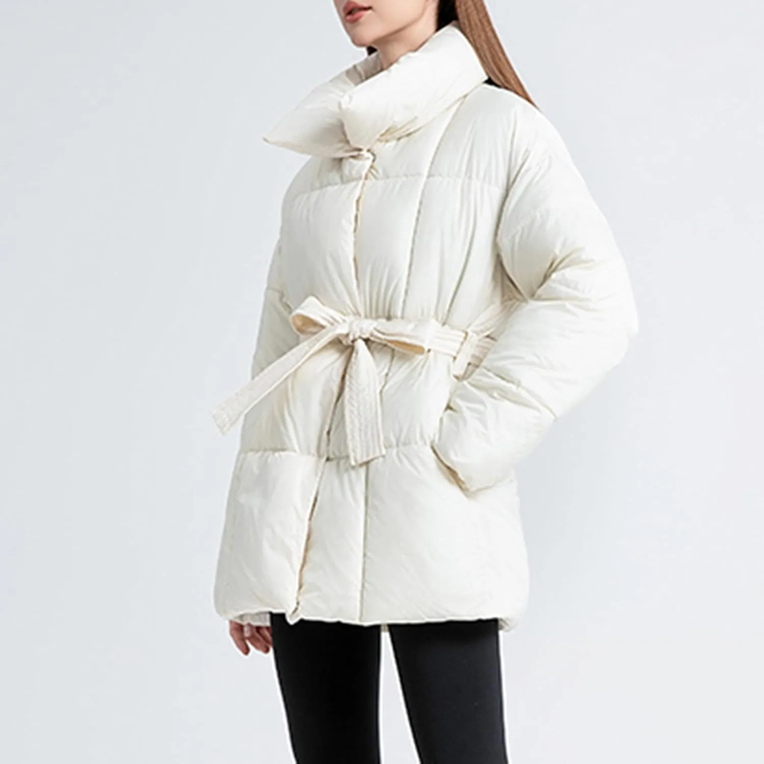 Women's Winter Coat Warm Parka Jacket Puffer Quilted Thicken Hooded Outerwear Coats Zip Up Casual Down Jackets