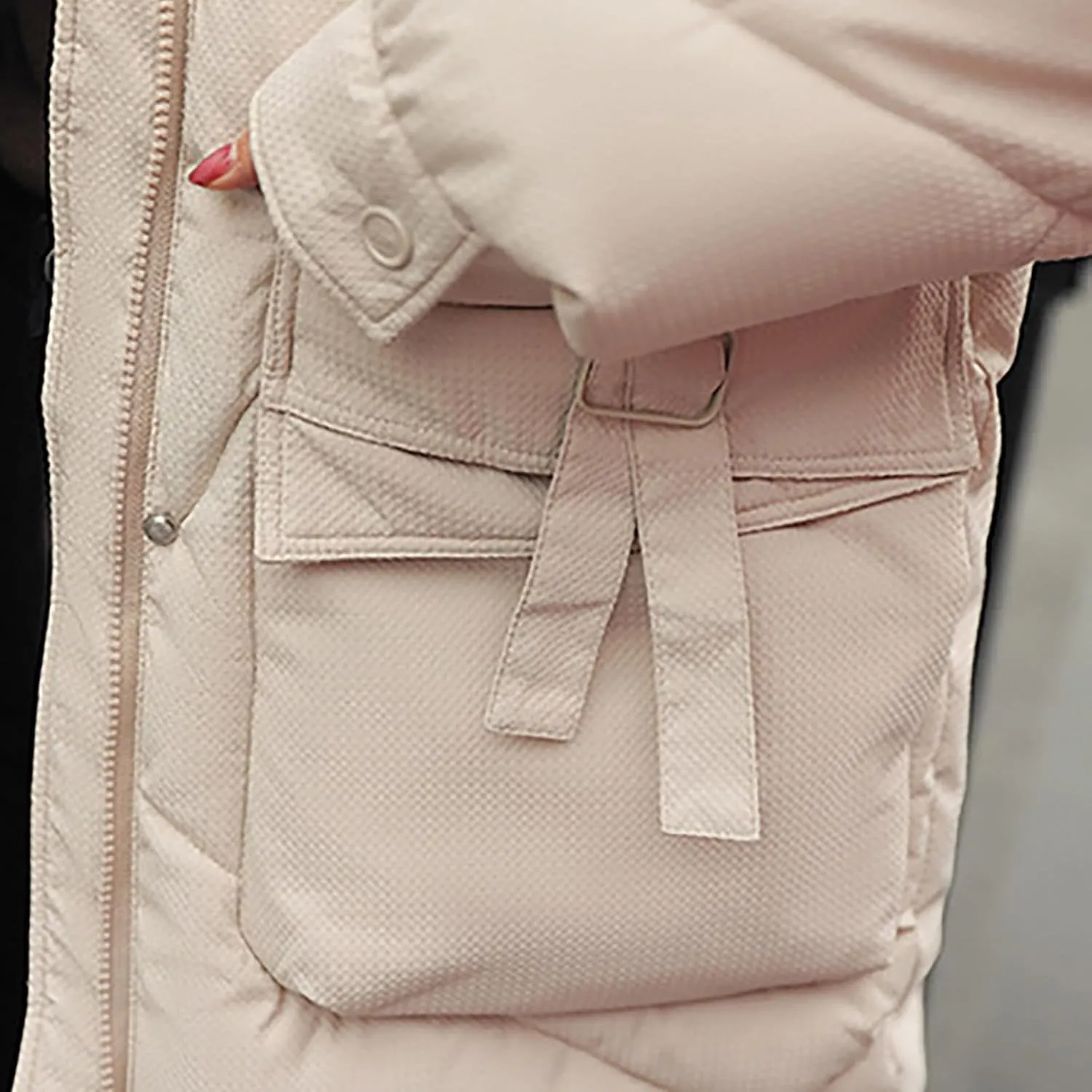 Women's Winter Over Knee Hooded Maxi Long Puffer Down Coat Long Winter Coats Zip Up Padded Coat Maxi Length Outerwear