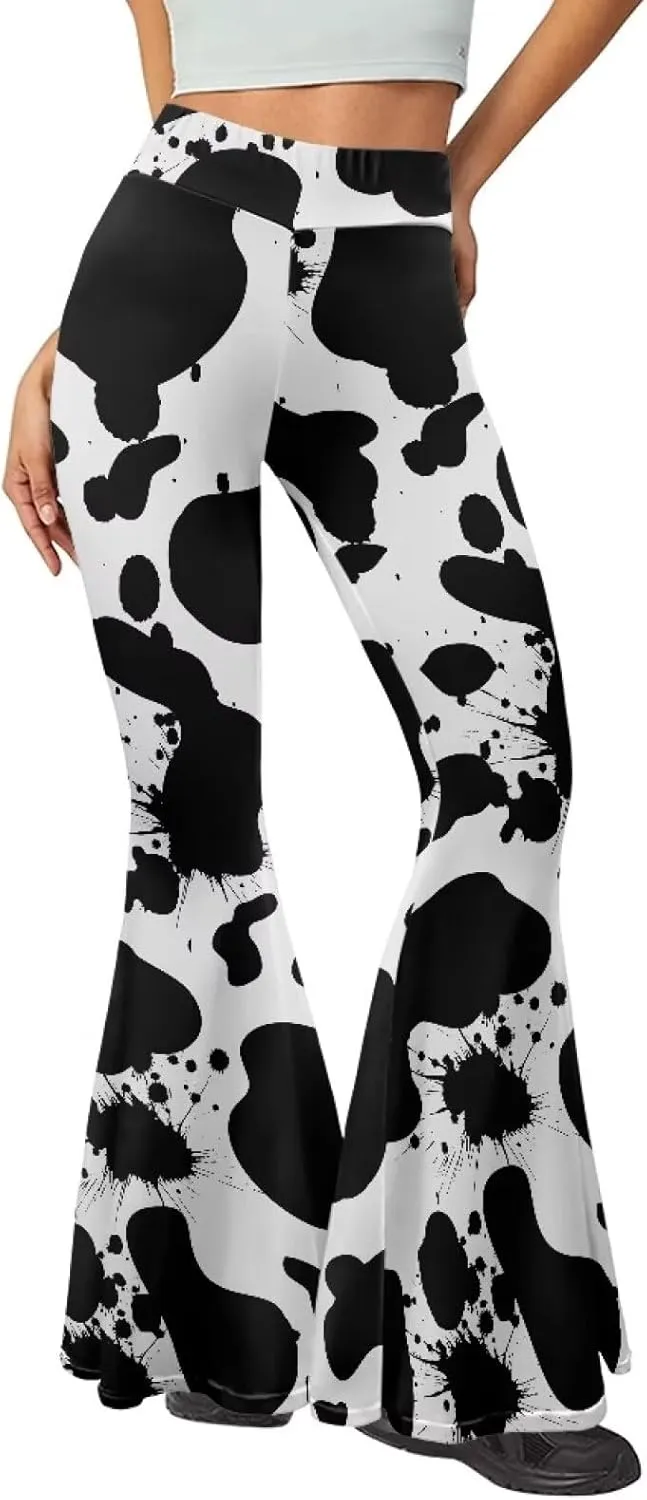 YEXIATODO Flared Yoga Pants for Women Bootleg Yoga Pants Bell Bottom Pants Soft Flared Leggings Hippie Pants Tights