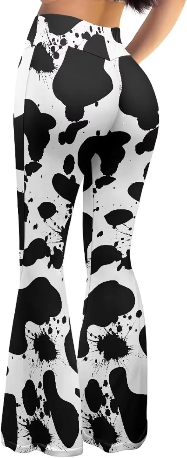 YEXIATODO Flared Yoga Pants for Women Bootleg Yoga Pants Bell Bottom Pants Soft Flared Leggings Hippie Pants Tights
