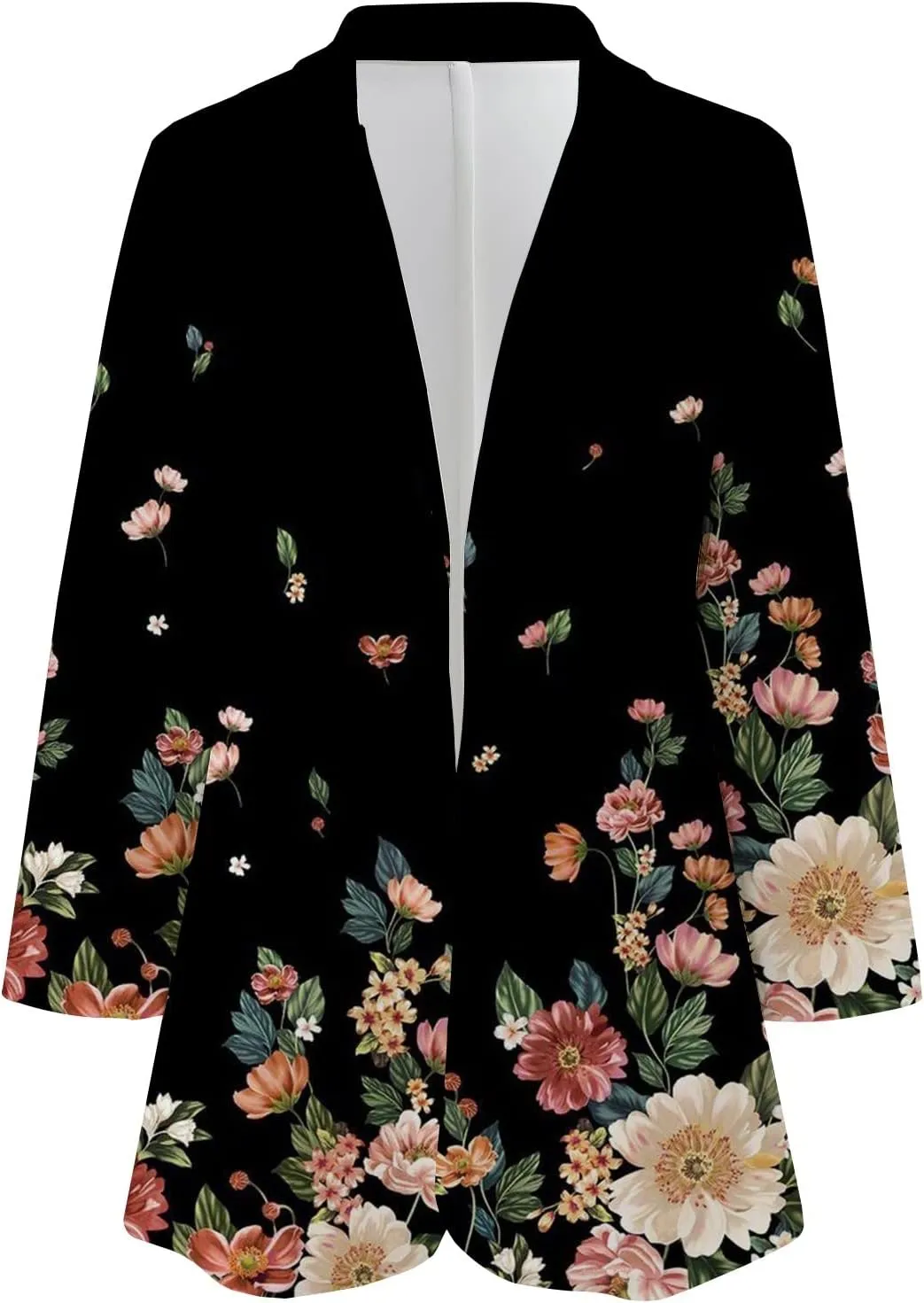 ZEFOTIM Blazers for Women Print Light Weight Trendy Trench Coats Ladies Work Professional Fashion Casual Jackets